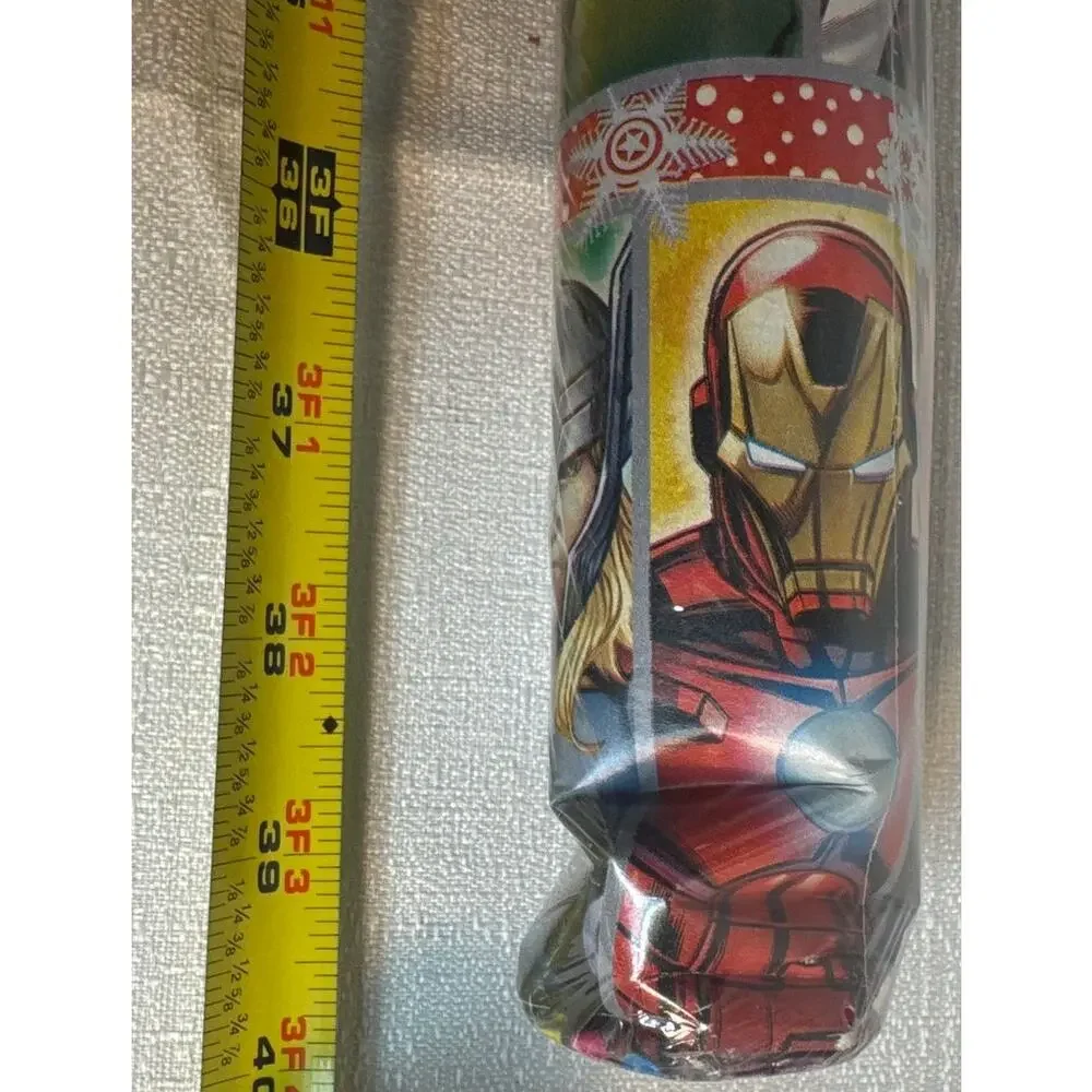 Marvel Avengers Holiday Christmas Wrapping paper 20 sqft -sealed dents